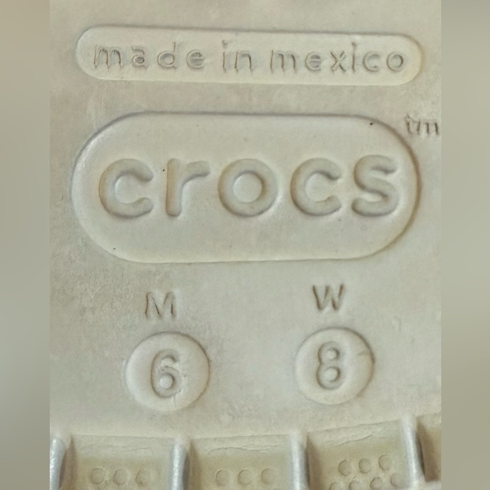 Crocs Crocband Clog Light Grey/Bright Coral Women’s Size 8 Men’s Size 6 - Picture 8 of 8